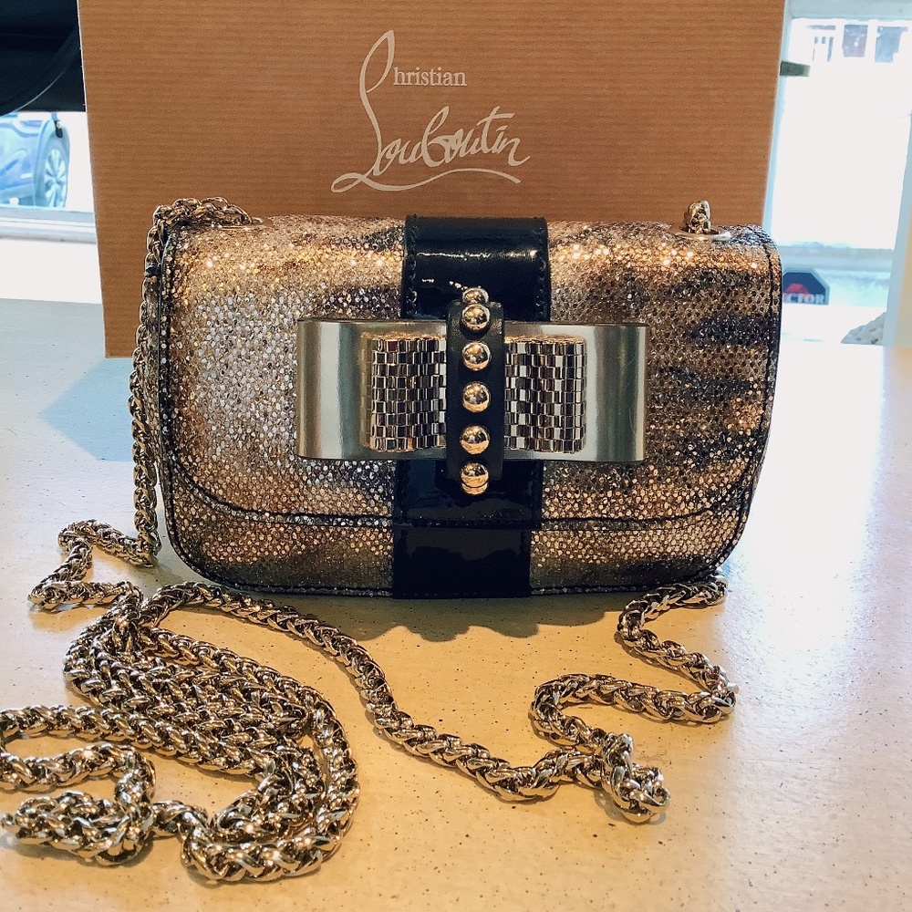 Christian Louboutin Sweet Charity Gold/Black Bag